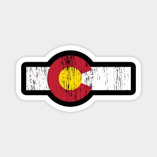 Retro Vintage Colorado State Flag Magnet