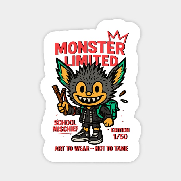Monster Limited School Mischief Art To Wear -- Magnet by Art2Wear