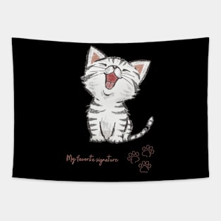 cat design Tapestry