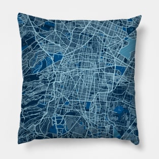 Mexico City - Mexico Peace City Map Pillow