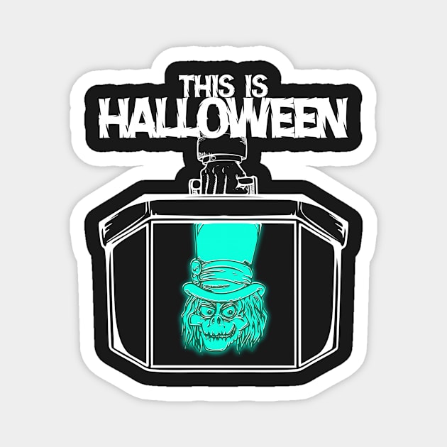 This is Halloween Hatbox Magnet by RDandI