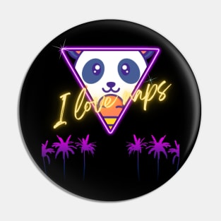 Cute Panda Cyberpunk - I Love Naps - Kawaii Panda #11 Pin