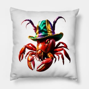 Crawfish Mardi Gras down on the bayou Pillow