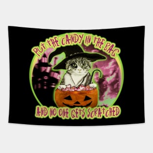 halloween cat Tapestry