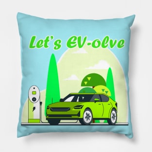 Let's EV-olve 1 Pillow