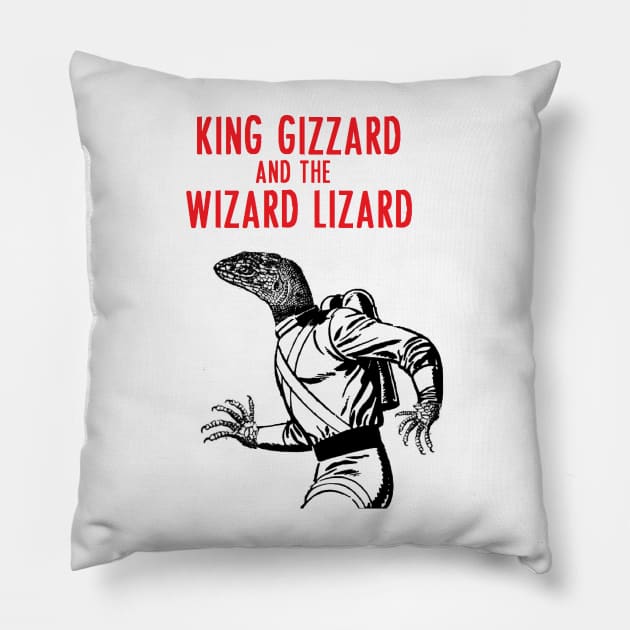 KING GIZZARD and the LIZARD WIZARD Pillow by Stubbs Letterpress