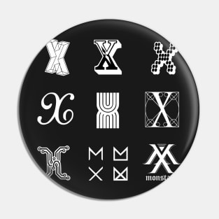 Monsta X Member X Logo Pin