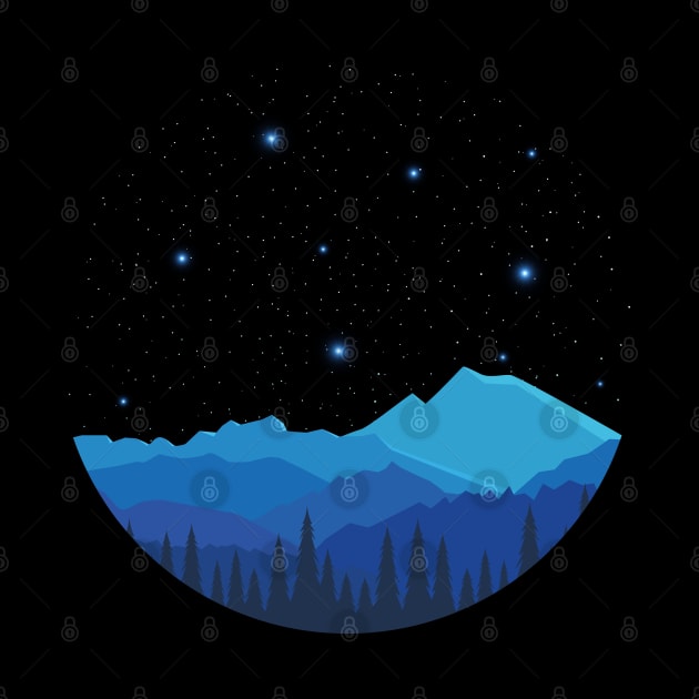 Mountain And The Stars by cInox