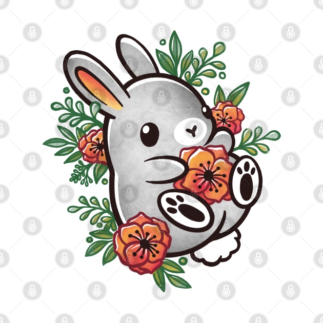 Floral cute bunny by NemiMakeit