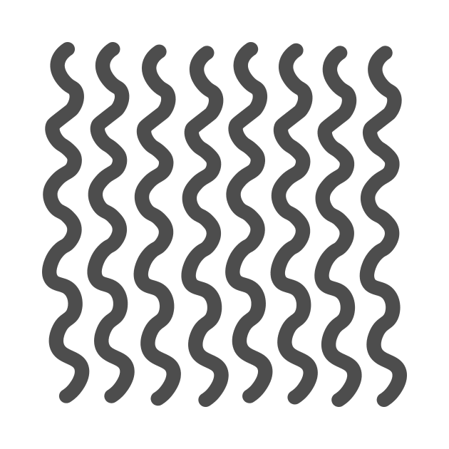 Grey vertical wavy curly lines pattern by Baobabprintstore