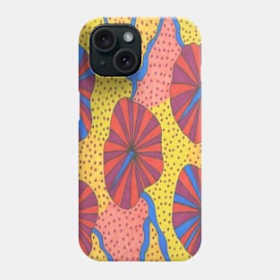 Bold Orange and Yellow Retro Art Phone Case