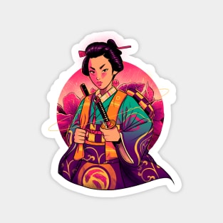 Samurai Geisha Magnet