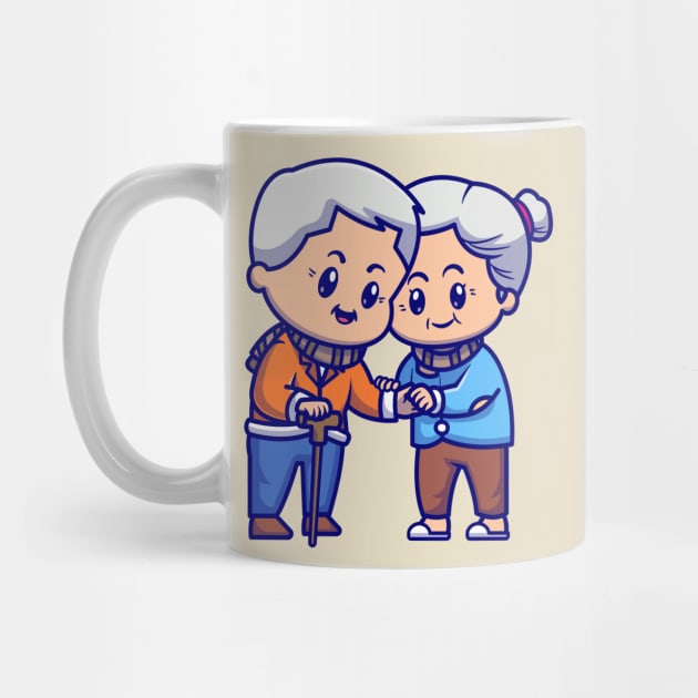 cute grandparents cartoon