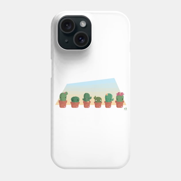 Cactus Buddies Phone Case by winklebeebee