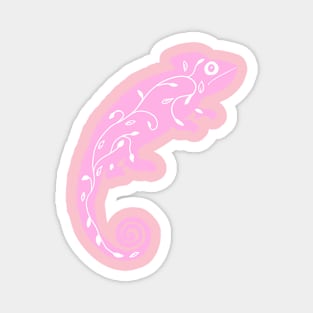 Pink Chameleon Magnet