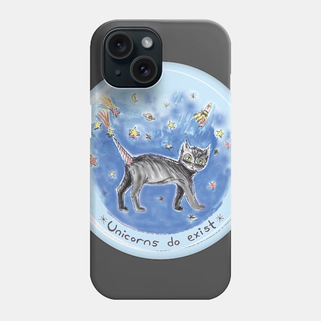 unicorns do exist Phone Case by new eccentrics