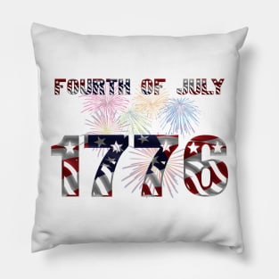 July 4th 1776 Independence Day Pillow