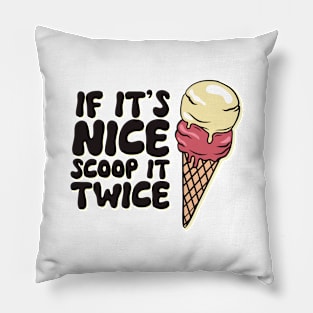 If it's nice, scoop it twice! Retro Ice Cream Pillow