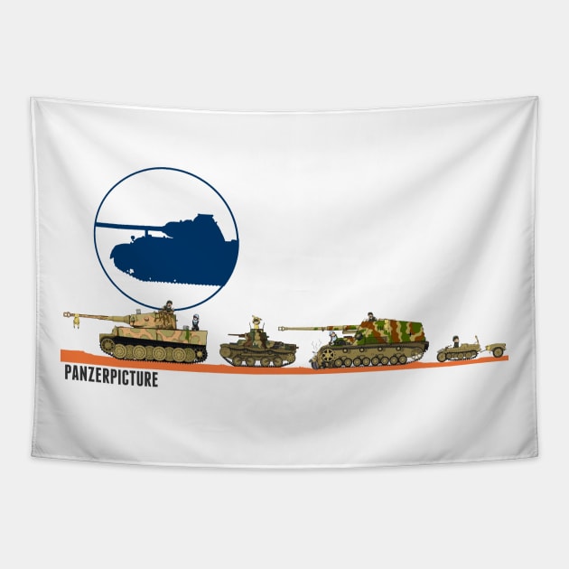 Panzerpicture Tanks Tapestry by Panzerpicture