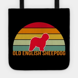 Old English Sheepdog Vintage Silhouette Tote