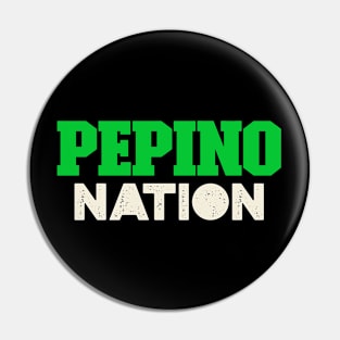 Pepino Nation Cucumber Spanish English Pin