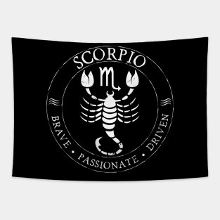 Scorpio Zodiac Birthday Star Sign Zodiac Gift Tapestry