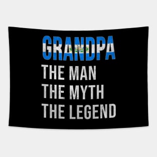 Grand Father Salvadoran Grandpa The Man The Myth The Legend - Gift for Salvadoran Dad With Roots From  El Salvador Tapestry