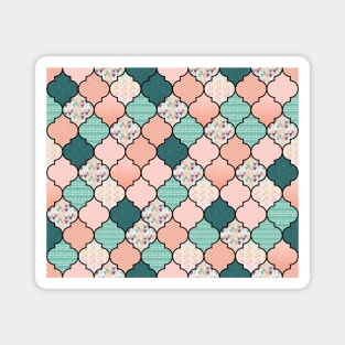 Moroccan Tile, Moroccan Pattern design Magnet