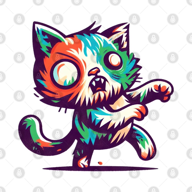 Zombie cat by Evgmerk