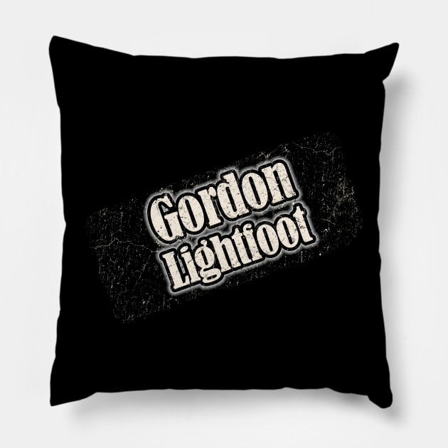 Gordon Lightfoot Vintage Nyindir Pillow by NYINDIRPROJEK