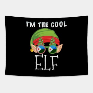 Christmas  I'm The Cool Djiboutian Elf - Gift for Djiboutian From Djibouti Tapestry