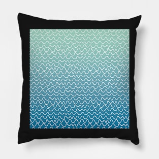 Zen Water Pattern with Lines Pillow