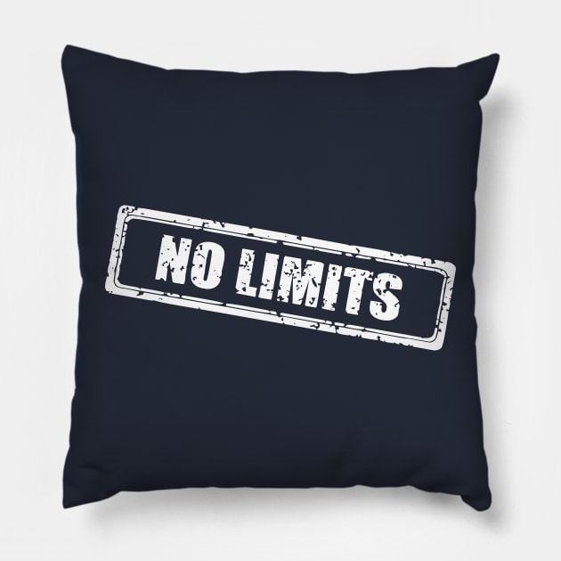 no limits Pillow by CreativeIkbar Prints