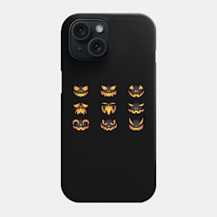 Pumpkin Faces Phone Case