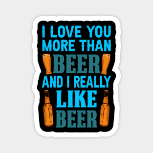 I really like beer Magnet