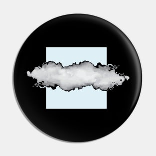 Light Blue Gray and Black Graphic Cloud Effect Pin