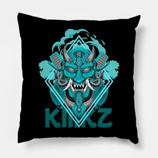 Japanese Oni Mecha 9.3 Pillow