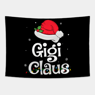 Gigi Claus Santa Funny Christmas Pajama Matching Family Tapestry