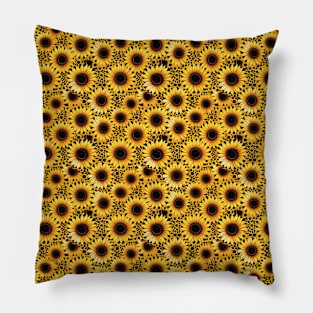 Sunflower in Summer Design Pillow