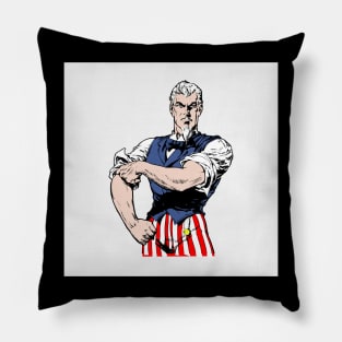 Uncle Sam Rolling Up His Sleeves! Pillow