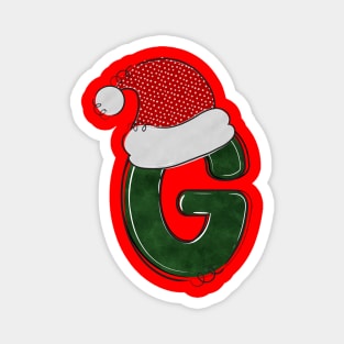 Letter G - Christmas Letter Magnet