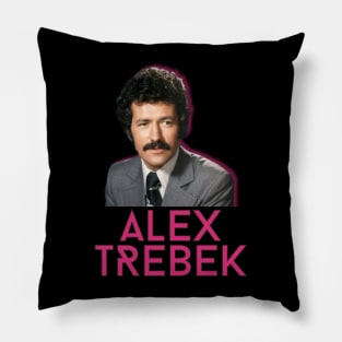 Alex trebek vintage fan art Pillow