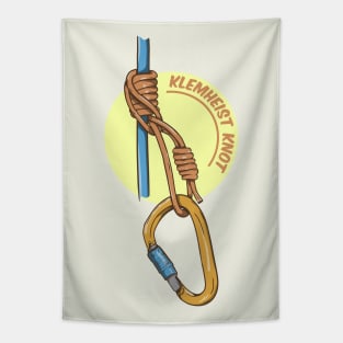 Klemheist Prusik Knot Rock Climbing Tapestry