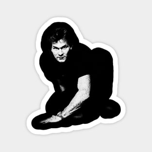 patrick swayze black and white design Magnet