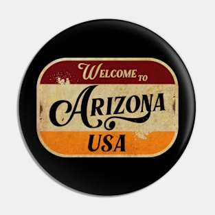 Arizona Vintage Sign Pin