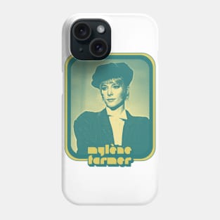 Mylene Farmer / Retro Francophile Fan Design Phone Case