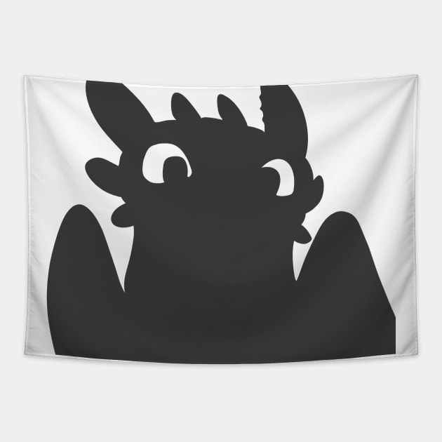 Toothless night fury, how to train your dragon, httyd Tapestry by PrimeStore