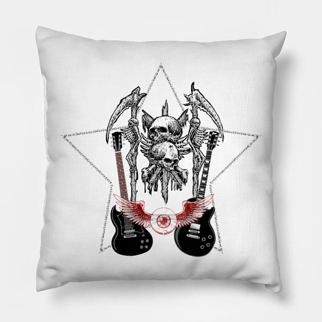 Eyes Of Strings Pillow by sonnycosmics