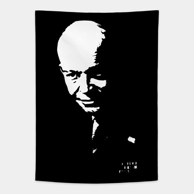 Dwight D. Eisenhower 6B (Dwight David "Ike" Eisenhower) 34th President of the United States, Supreme Allied Commander Tapestry by FOGSJ