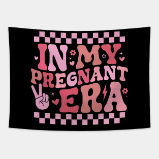 In My Pregnant Era Cute Pregnancy Announcement Tapestry